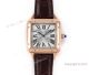 Swiss Grade Replica Cartier Santos-Dumont 9015 Watch Rose Gold leather Strap (3)_th.jpg